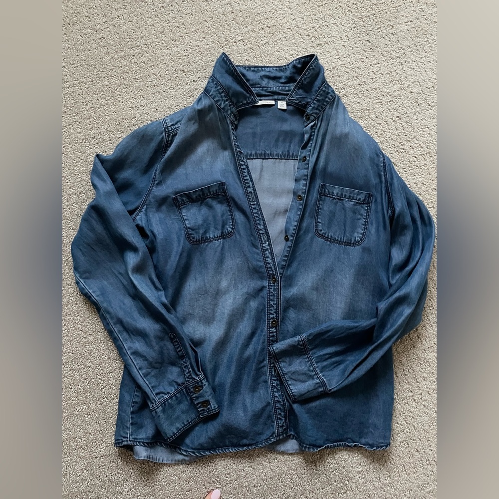 Halogen soft denim shirt